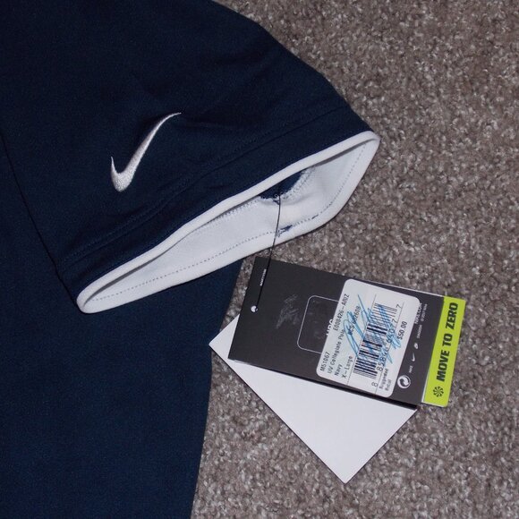 NWT-Nike Arizona Wildcats Polo Shirt XL Blue Dri Fit Polyester - Picture 2 of 6